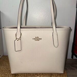 Coach Mini City Tote White